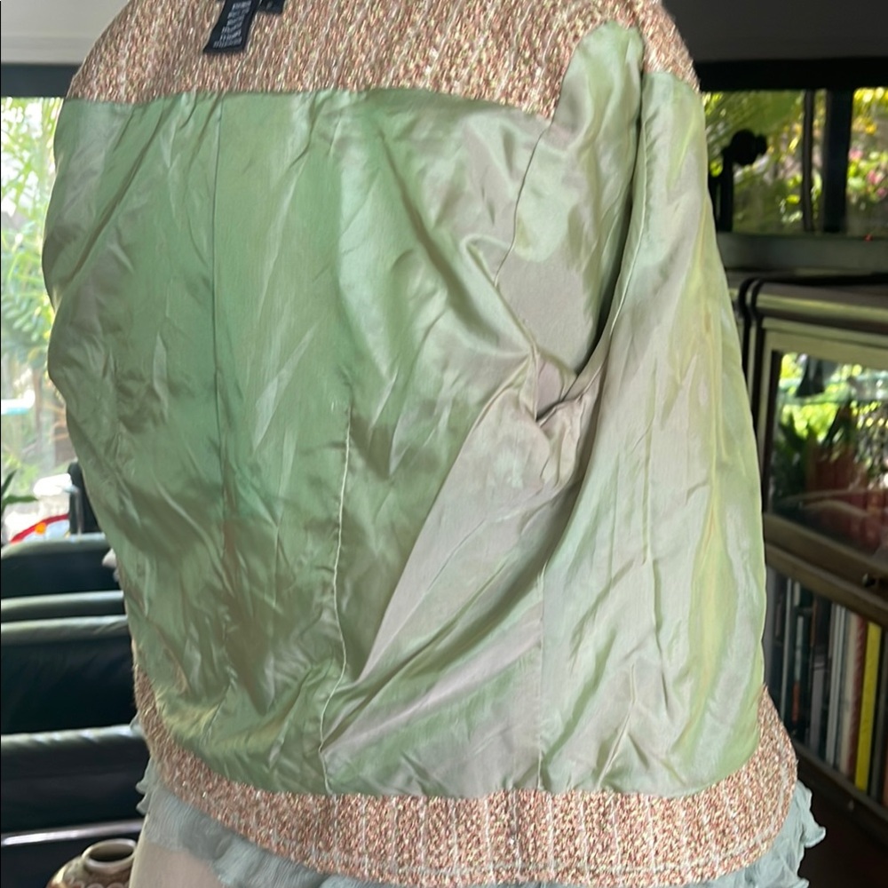 Chic Tweed Jacket with Ruffle Trim - Picture 13 of 13